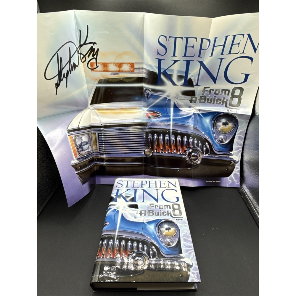 Stephen King FROM A BUICK 8 First Edition 1st Printing + RARE Promo Poster‎ 2002